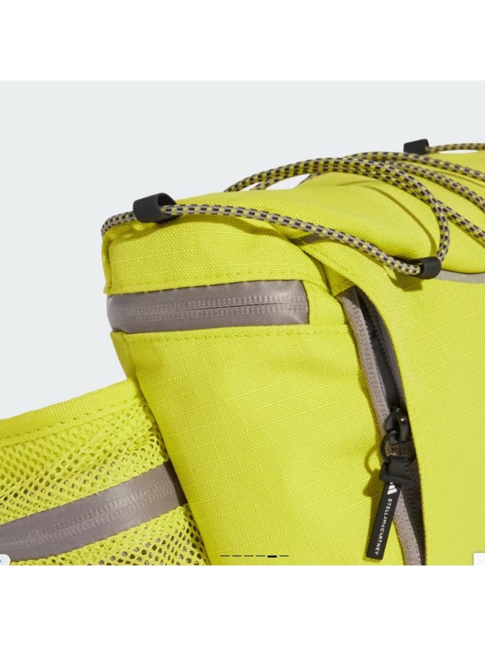 Adidas By Stella McCartney Fanny Pack Neon Yellow Crossbody Belt Bag - Picture 5 of 7